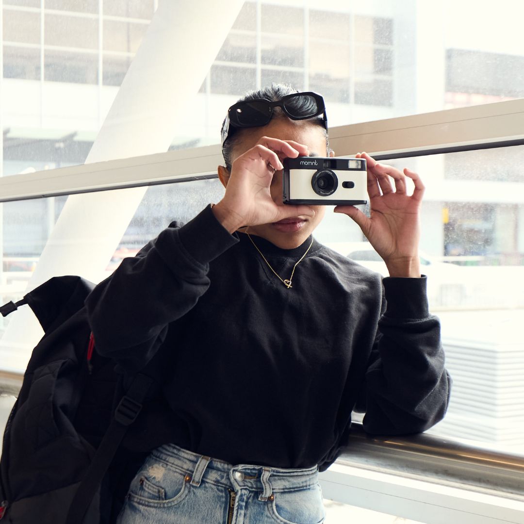 35mm Reusable Film Camera Pink – Momnt Frameo Photo Frames